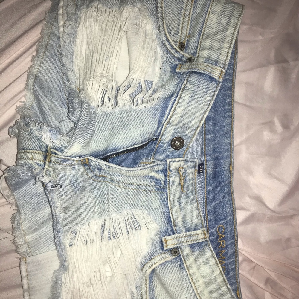 Carmar distressed shorts